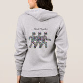 Männer in Bewegung - Gemstone-Walking-Abbildung Hoodie (Rückseite)