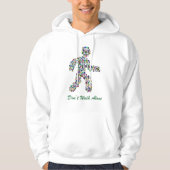 Männer in Bewegung - Gemstone-Walking-Abbildung Hoodie (Vorderseite)