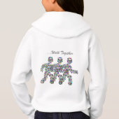 Männer in Bewegung - Gemstone-Walking-Abbildung Hoodie (Rückseite)