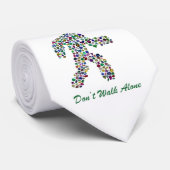 Männer in Bewegung - Gemstone-Walking-Abbildung Krawatte (Gerollt)