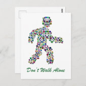 Männer in Bewegung - Gemstone-Walking-Abbildung Postkarte (Vorne/Hinten)