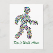 Männer in Bewegung - Gemstone-Walking-Abbildung Postkarte (Vorderseite)