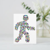 Männer in Bewegung - Gemstone-Walking-Abbildung Postkarte (Stehend Vorderseite)