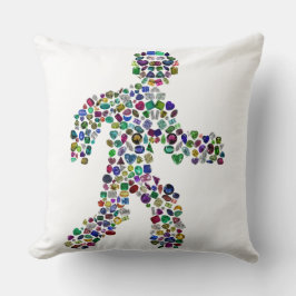 Männer in Bewegung Kissen