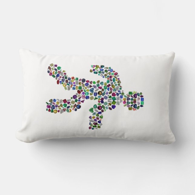 Männer in Bewegung Lendenkissen (Vorderseite)