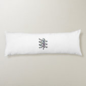 Männer in Bewegung Seitenschläferkissen (Rückseite)