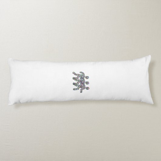 Männer in Bewegung Seitenschläferkissen (Rückseite)