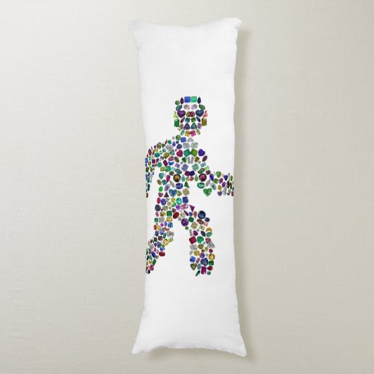 Männer in Bewegung Seitenschläferkissen (Vorderseite Vertikal)