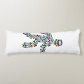 Männer in Bewegung Seitenschläferkissen (Vorderseite)