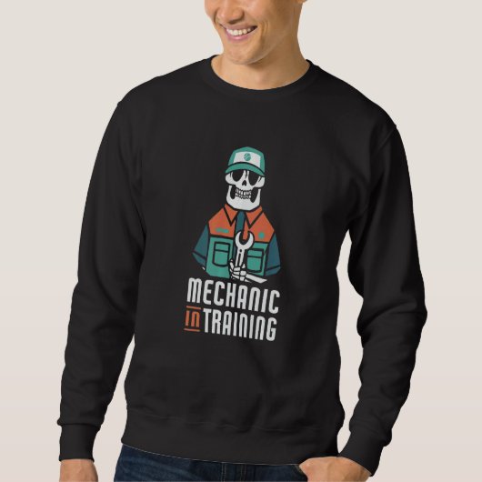 Männer in der Ausbildung Mechaniker Sweatshirt (Vorderseite)