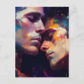 Männer in der Liebe Postkarte (Vorderseite)