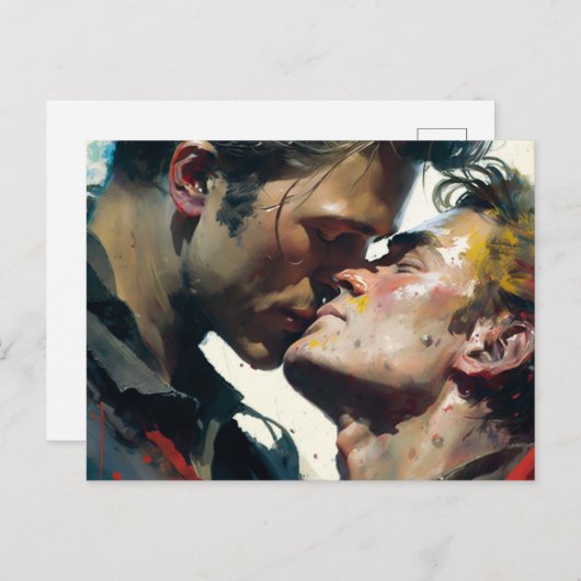 Männer in der Liebe Postkarte (Vorne/Hinten)