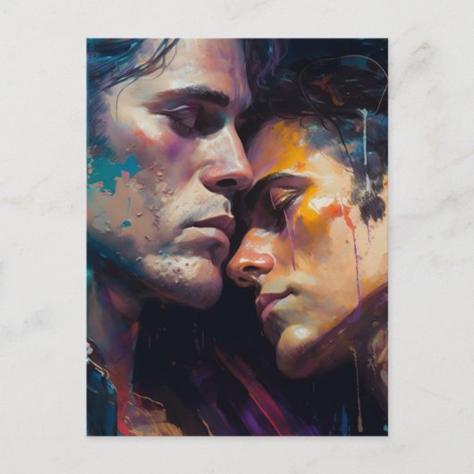 Männer in der Liebe Postkarte (Vorderseite)