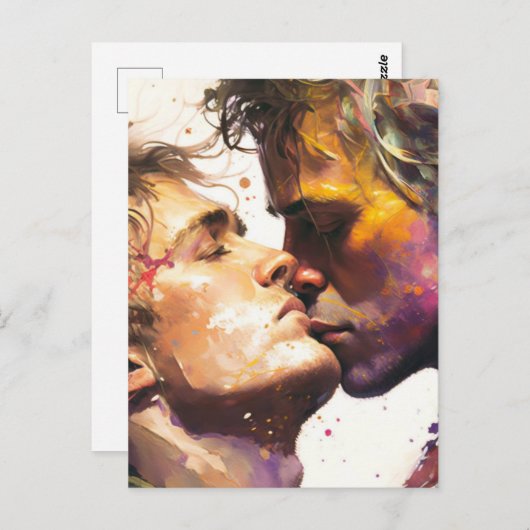 Männer in der Liebe Postkarte (Vorne/Hinten)