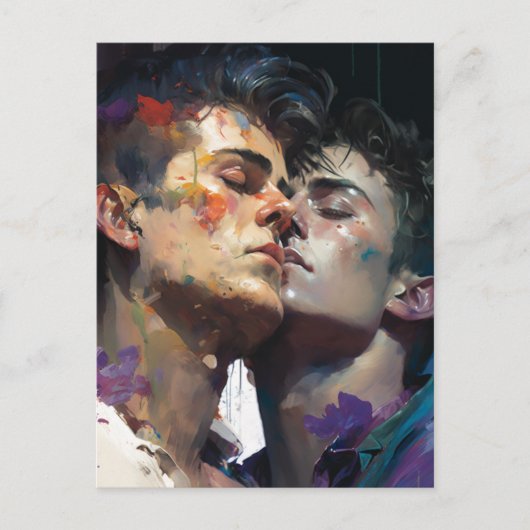 Männer in der Liebe Postkarte (Vorderseite)