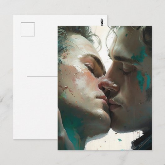 Männer in der Liebe Postkarte (Vorne/Hinten)