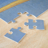 "Männer in einem Ausleger-Kanu vorangegangen für Puzzle (Seite)