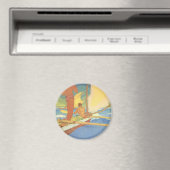 "Männer in einer Ausrigger-Kanone, die für die Küs Magnet (In Situ (Geschirrspüler))