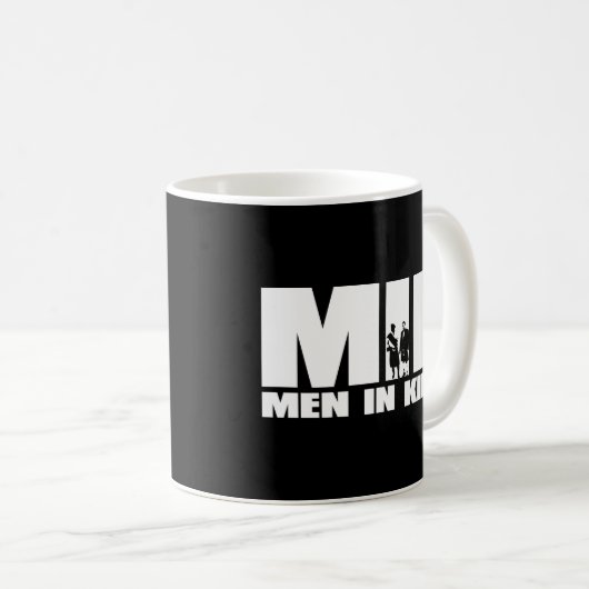 Männer in Kilts-Tasse Kaffeetasse (VorderseiteRechts)