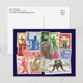 Männer in Postdesigns Postkarte (Vorne/Hinten)