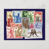 Männer in Posteinrichtungen Postkarte (Vorderseite)