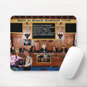Männer in schwarzem Chat Mousepad (Mit Mouse)