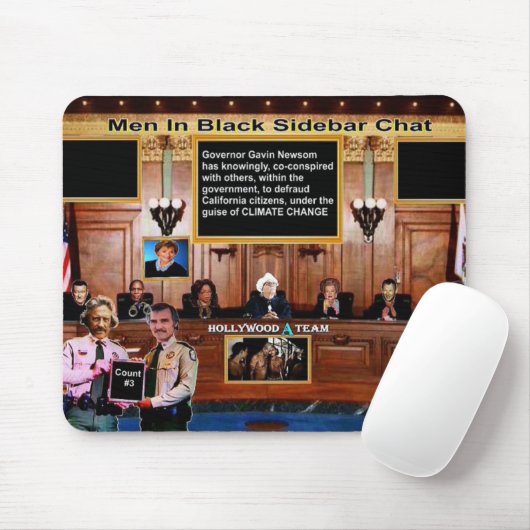 Männer in schwarzem Chat Mousepad (Mit Mouse)