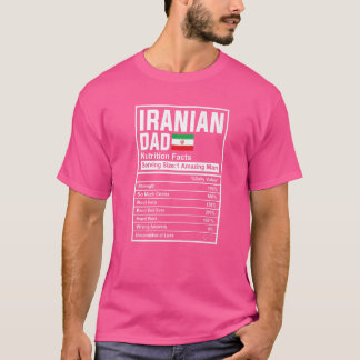 Männer iranischer Vater Ernährung Fakten Vatertag  T-Shirt