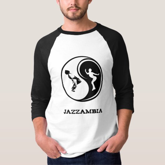 Männer Jazzambia Balance Baseball 3/4 Tee (Vorderseite)