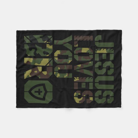 Männer Jesus Lieben Sie Bro Funny Christlicher Jun Fleecedecke (Vorderseite (Horizontal))