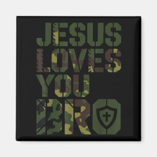 Männer Jesus Lieben Sie Bro Funny Christlicher Jun Magnet