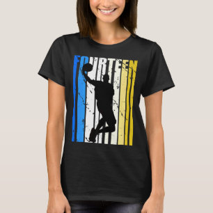 Männer Jungen Basketball 14. Geburtstag für Sportf T-Shirt