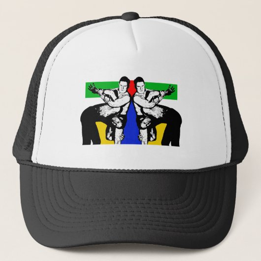 Männer kämpfen Wrestling Truckerkappe (Vorderseite)