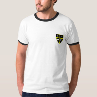 Männer Kasten-Wappen-Wecker verlassen T-Shirt