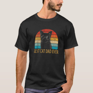 Männer Katze Für Vater Vintage Bester Katzenpapa A T-Shirt