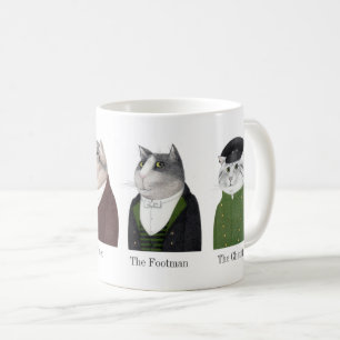 MÄNNER KATZE Weiße Tasse + Text