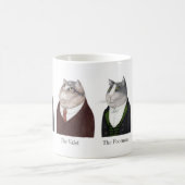MÄNNER KATZE Weiße Tasse + Text (Mittel)