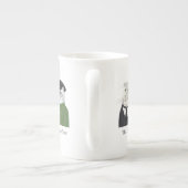 Männer KATZEN Bone China Tasse + Text (Rückseite)