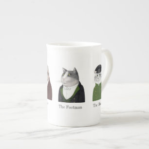 Männer KATZEN Bone China Tasse + Text