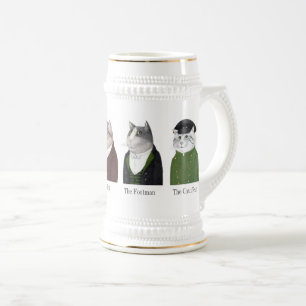 MÄNNER KATZEN Stein + Text Bierglas