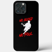Männer kein Blut Kein Foul Lacrosse  Case-Mate iPhone Hülle (Rückseite)