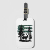 Männer Kinder Jungen Jagd Shirt Hirschjäger Kleink Gepäckanhänger (Vorderseite Vertikal)