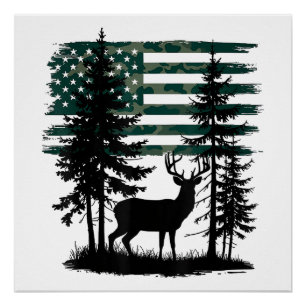Männer Kinder Jungen Jagd Shirt Hirschjäger Kleink Poster