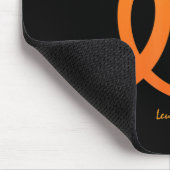 Männer Kinder Orange für meine Mama Leukämie a Mousepad (Ecke)