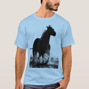 Männer Kleidung für Pferde Pop Kunst T-Shirt