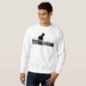 Männer Kleidung Pop Art Reiten doppelseitig Sweatshirt (Vorne ganz)