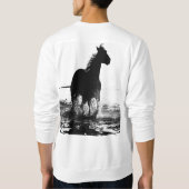 Männer Kleidung Pop Art Reiten doppelseitig Sweatshirt (Rückseite)