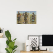 Männer: Kleiner Ogalala, Gepunkteter Adler Poster (Heimbüro)