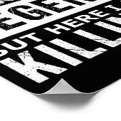 Männer Knieboarden Lustig  Poster (Ecke)