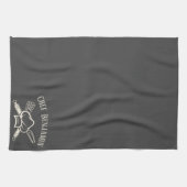 Männer Koch Individuelle Name Kochen GRILLEN Schür Geschirrtuch (Horizontal)